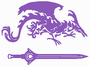 Susan Ann Walker, Author Logo: Dragon above a sword